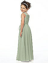 Rear View Thumbnail - Sage Flower Girl Style FL4033