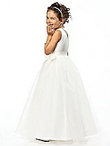 Rear View Thumbnail - Ivory Flower Girl Style FL4030