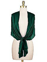 Alt View 2 Thumbnail - Hunter Green Sheer Crepe Stole