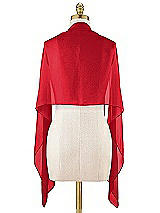 Alt View 1 Thumbnail - Parisian Red Sheer Crepe Stole