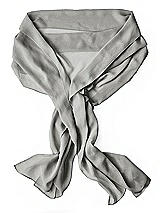 Rear View Thumbnail - Chelsea Gray Lux Chiffon Stole