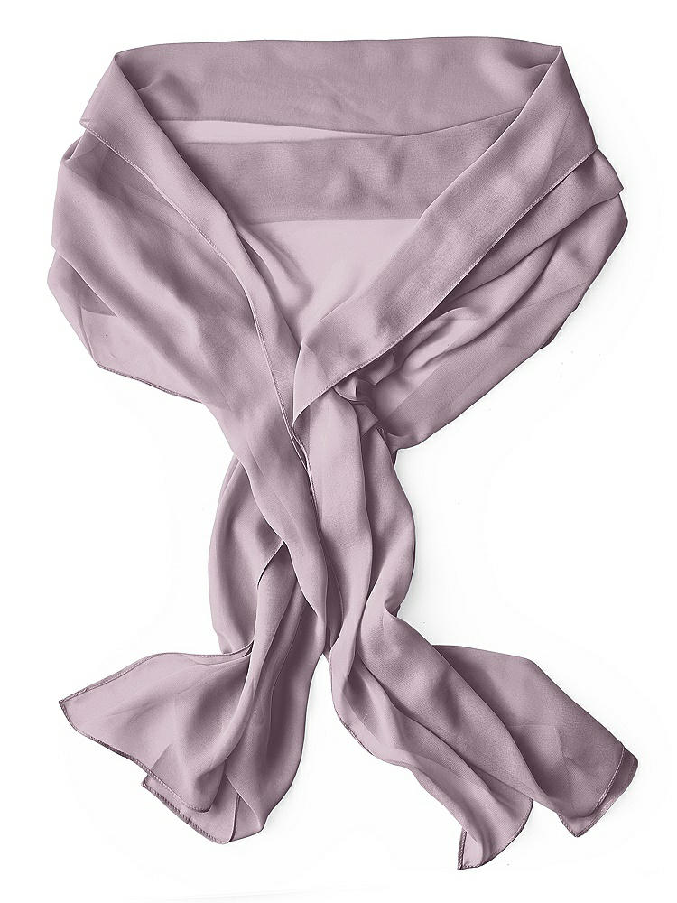 Back View - Lilac Dusk Lux Chiffon Stole