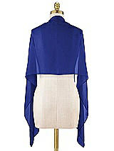 Alt View 1 Thumbnail - Cobalt Blue Lux Chiffon Stole