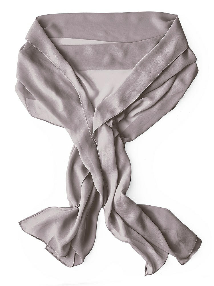 Back View - Cashmere Gray Lux Chiffon Stole