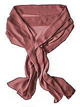 Rear View Thumbnail - English Rose Lux Chiffon Stole