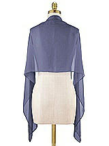 Alt View 1 Thumbnail - French Blue Lux Chiffon Stole