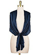 Alt View 2 Thumbnail - Midnight Navy Lux Chiffon Stole