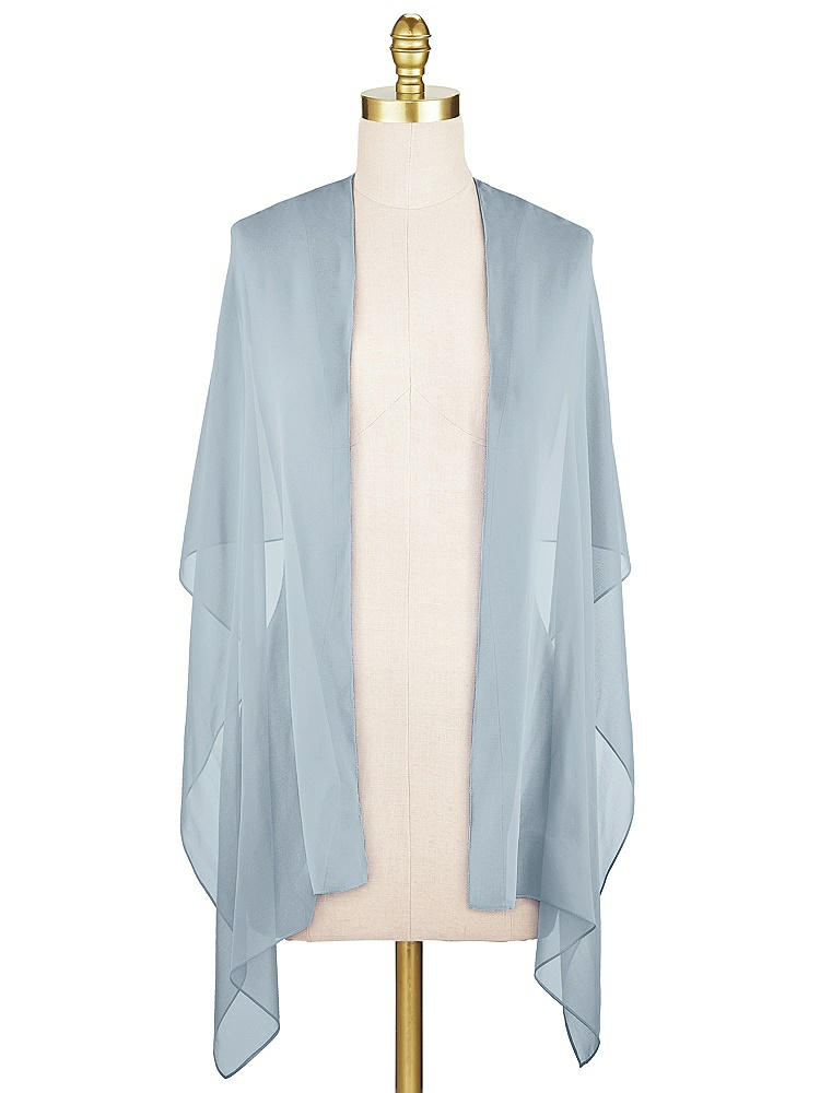 Front View - Mist Lux Chiffon Stole