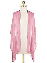 Front View Thumbnail - Peony Pink Lux Chiffon Stole