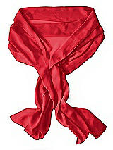 Rear View Thumbnail - Parisian Red Lux Chiffon Stole