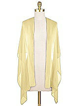 Front View Thumbnail - Pale Yellow Lux Chiffon Stole