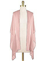 Front View Thumbnail - Rose - PANTONE Rose Quartz Lux Chiffon Stole