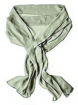 Rear View Thumbnail - Sage Lux Chiffon Stole