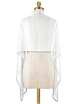 Alt View 1 Thumbnail - White Lux Chiffon Stole