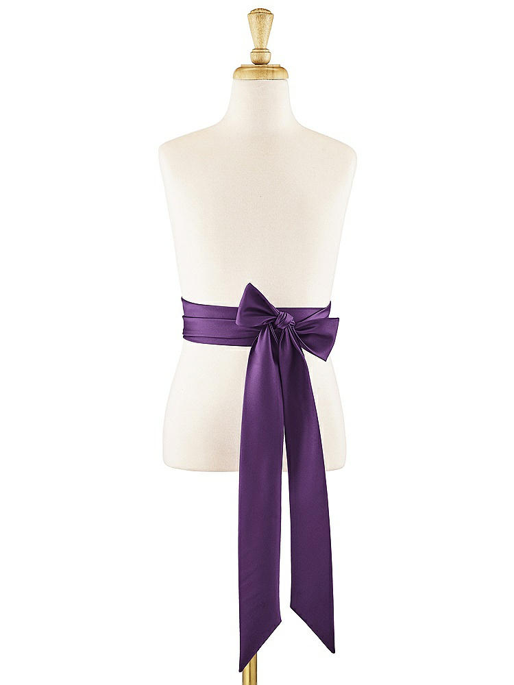 Front View - Majestic Matte Satin Flower Girl Sash