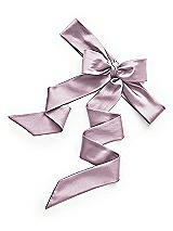 Rear View Thumbnail - Suede Rose Matte Satin Flower Girl Sash