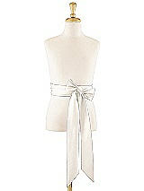 Front View Thumbnail - Ivory Matte Satin Flower Girl Sash