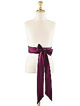 Front View Thumbnail - Ruby Matte Satin Flower Girl Sash