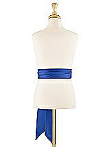 Alt View 1 Thumbnail - Sapphire Matte Satin Flower Girl Sash