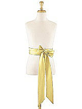 Front View Thumbnail - Sunflower Matte Satin Flower Girl Sash