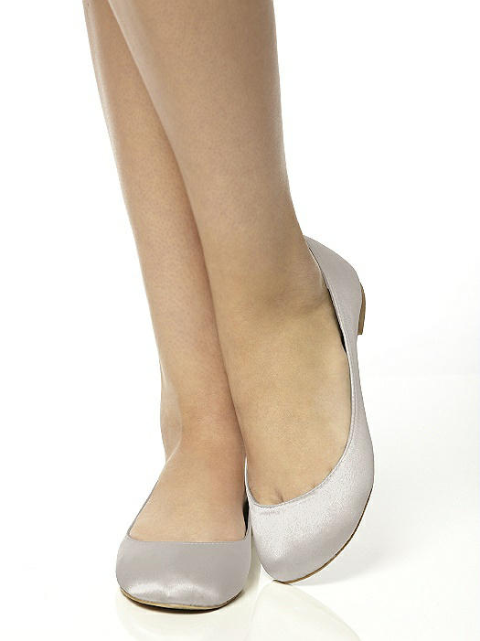 Ivory satin ballet pumps best sale