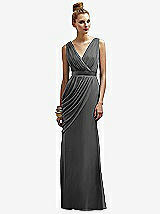 Front View Thumbnail - Charcoal Gray Lela Rose Bridesmaids Style LR174