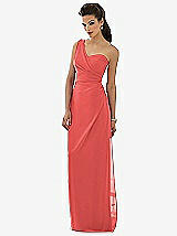 Front View Thumbnail - Perfect Coral After Six Bridesmaid Dress 6646