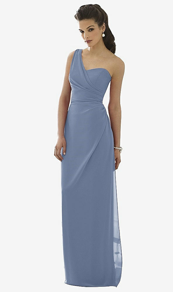 Front View - Larkspur Blue After Six Bridesmaid Dress 6646