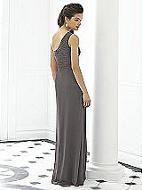 Rear View Thumbnail - Caviar Gray After Six Bridesmaid Dress 6651