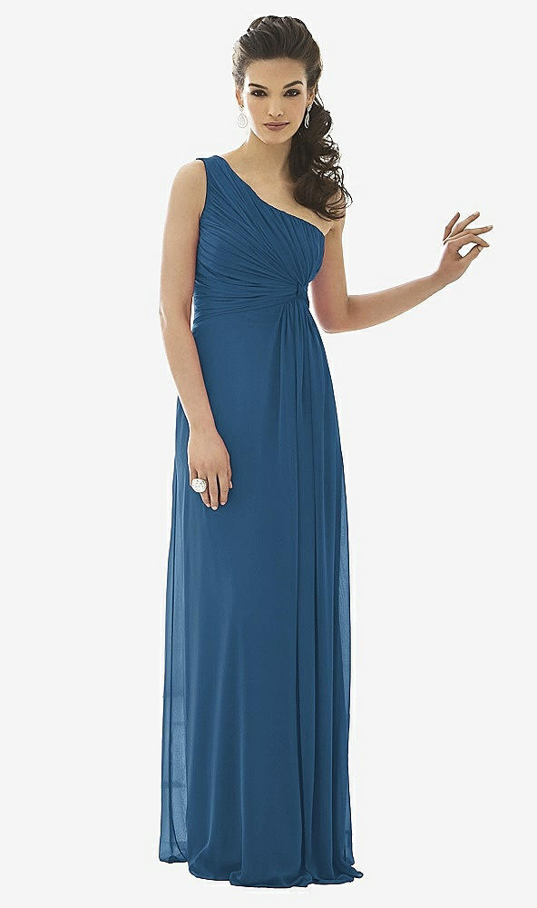 Front View - Dusk Blue After Six Bridesmaid Dress 6651