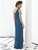 Rear View Thumbnail - Dusk Blue After Six Bridesmaid Dress 6651