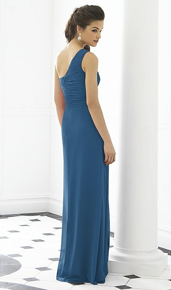 Back View - Dusk Blue After Six Bridesmaid Dress 6651