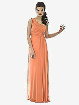 Front View Thumbnail - Sweet Melon After Six Bridesmaid Dress 6651