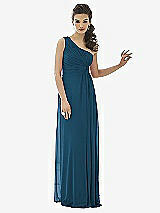 Front View Thumbnail - Atlantic Blue After Six Bridesmaid Dress 6651