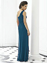 Rear View Thumbnail - Atlantic Blue After Six Bridesmaid Dress 6651