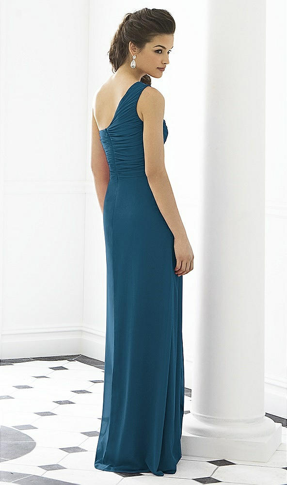 Back View - Atlantic Blue After Six Bridesmaid Dress 6651