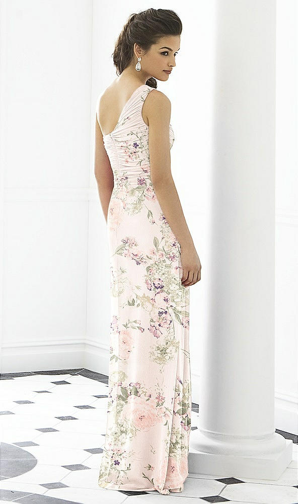 Back View - Blush Garden After Six Bridesmaid Dress 6651