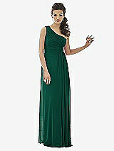 Front View Thumbnail - Hunter Green After Six Bridesmaid Dress 6651