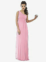 Front View Thumbnail - Peony Pink After Six Bridesmaid Dress 6651