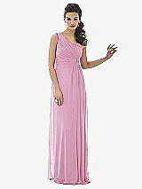 Front View Thumbnail - Powder Pink After Six Bridesmaid Dress 6651