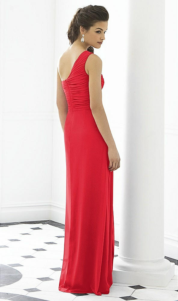 Back View - Parisian Red After Six Bridesmaid Dress 6651