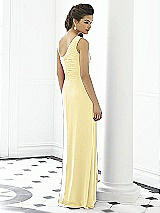 Rear View Thumbnail - Pale Yellow After Six Bridesmaid Dress 6651