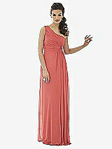 Front View Thumbnail - Coral Pink After Six Bridesmaid Dress 6651