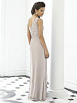 Rear View Thumbnail - Taupe After Six Bridesmaid Dress 6651