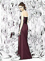 Rear View Thumbnail - Bordeaux Social Bridesmaids Style 8121