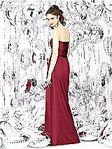 Rear View Thumbnail - Burgundy Social Bridesmaids Style 8121