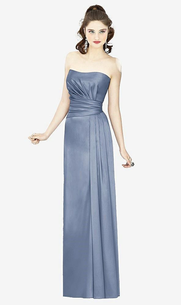 Front View - Larkspur Blue Social Bridesmaids Style 8121