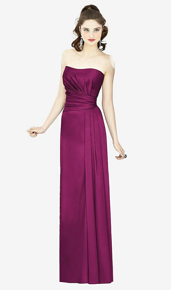 Front View - Merlot Social Bridesmaids Style 8121