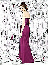 Rear View Thumbnail - Merlot Social Bridesmaids Style 8121