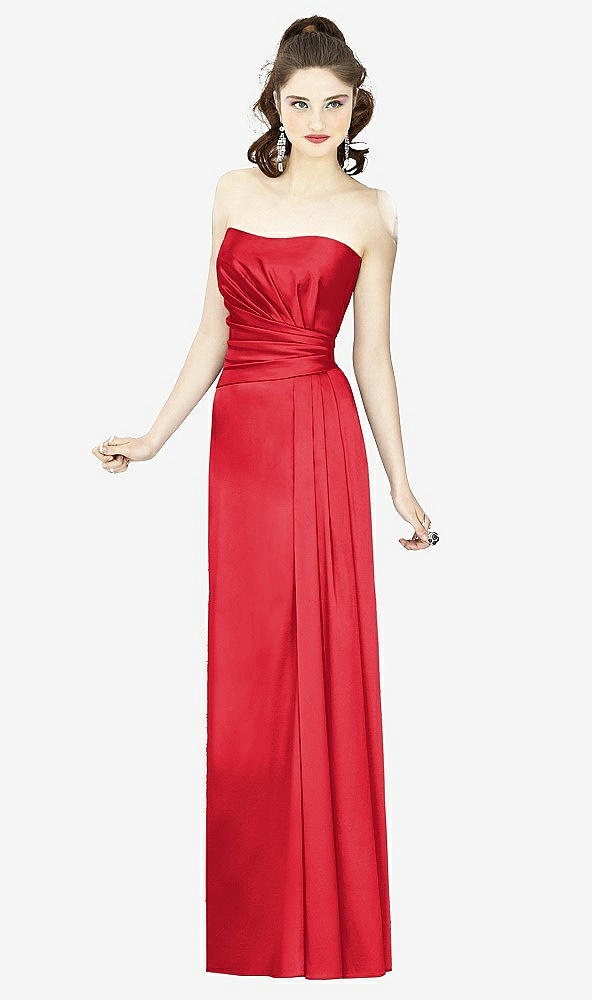 Front View - Parisian Red Social Bridesmaids Style 8121